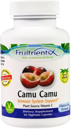 Camu Camu, 60 Veggie Caps by Fruitrients-Kosttillskott, Antioxidanter, Camu Camu - Naturligt Vitamin C
