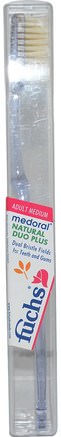 Medoral, Natural Duo Plus Toothbrush, Adult Medium, 1 Toothbrush by Fuchs Brushes-Bad, Skönhet, Oral Tandvård, Tandborstar