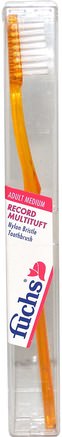 Record Multituft, Nylon Bristle Toothbrush, Adult Medium, 1 Toothbrush by Fuchs Brushes-Bad, Skönhet, Oral Tandvård, Tandborstar