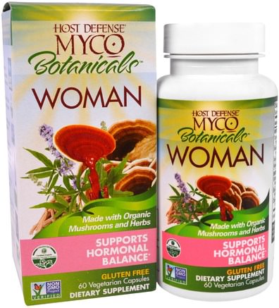 Host Defense, Myco Botanicals Woman, Supports Hormonal Balance, 60 Veggie Caps by Fungi Perfecti-Kosttillskott, Hälsa, Kvinnor