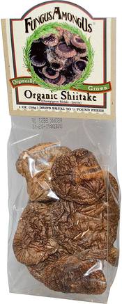 Organic Shiitake, 1 oz (28 g) by FungusAmongUs-Mat, Konserver, Konserverade Grönsaker, Kosttillskott, Adaptogen
