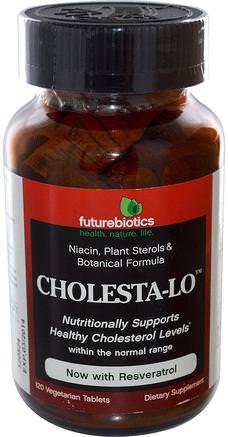 Cholesta-Lo, 120 Veggie Tabs by FutureBiotics-Hälsa, Kolesterolstöd, Kolestatin