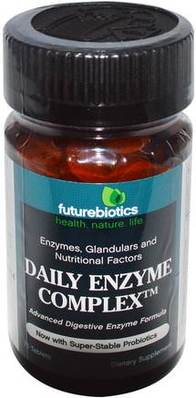 Daily Enzyme Complex, 75 Tablets by FutureBiotics-Kosttillskott, Matsmältningsenzymer