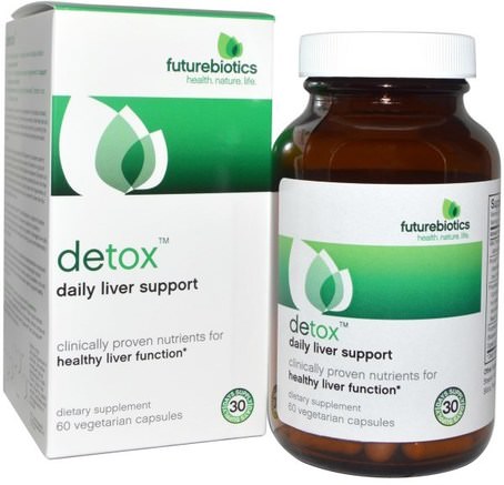 Detox, Daily Liver Support, 60 Veggie Caps by FutureBiotics-Kosttillskott, Antioxidanter, Curcumin, Hälsa, Detox