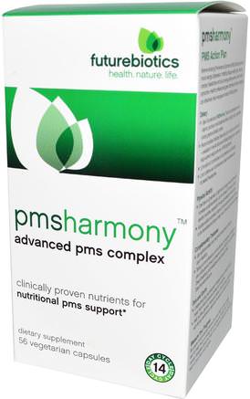 PMSharmony, 56 Veggie Caps by FutureBiotics-Hälsa, Premenstruellt Syndrom, Premenstruellt