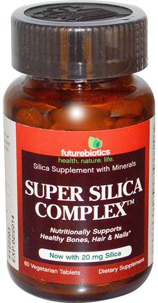 Super Silica Complex, 60 Veggie Tabs by FutureBiotics-Kosttillskott, Mineraler, Kisel (Kisel)