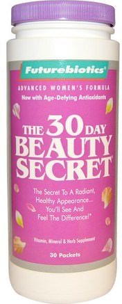 The 30 Day Beauty Secret, 30 Packets by FutureBiotics-Hälsa, Kvinnor, Skönhet, Nagelhälsa
