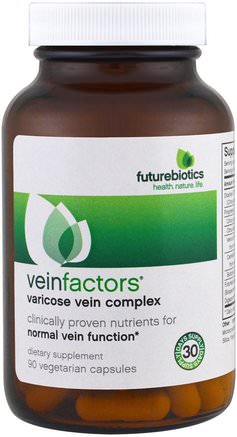 VeinFactors, Varicose Vein Complex, 90 Veggie Caps by FutureBiotics-Örter, Hästkastanj