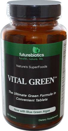 Vital Green, 375 Tablets by FutureBiotics-Kosttillskott, Superfoods, Greener