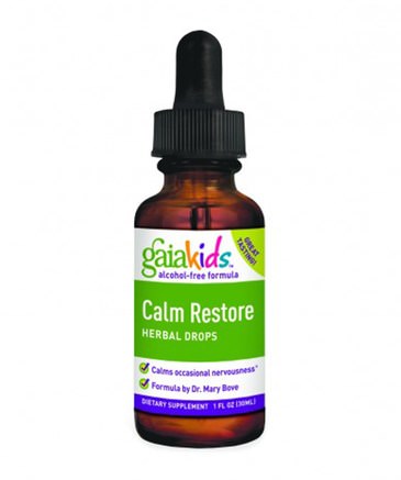 Calm Restore, Herbal Drops, Alcohol-Free Formula, 1 fl oz (30 ml) by Gaia Herbs-Barns Hälsa, Barns Naturläkemedel