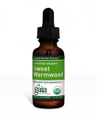 Certified Organic Sweet Wormwood, 1 fl oz (30 ml) by Gaia Herbs-Örter, Artemisia Annua