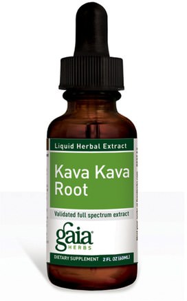Kava Kava Root, 2 fl oz (60 ml) by Gaia Herbs-Örter, Kava Kava