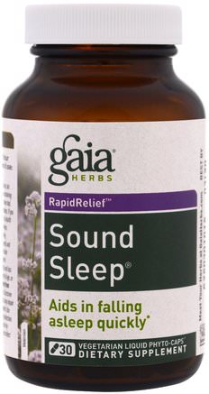Sound Sleep, 30 Vegetarian Liquid Phyto-Caps by Gaia Herbs-Kosttillskott, Sömn
