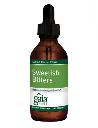 Sweetish Bitters, 2 fl oz (60 ml) by Gaia Herbs-Örter, Växtbaserade Svenska
