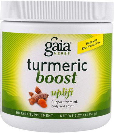 TurmericBoost, Uplift, 5.29 oz (150 g) by Gaia Herbs-Kosttillskott, Antioxidanter, Curcumin, Gurkmeja