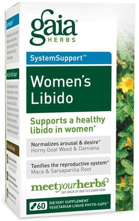 Womens Libido, 60 Vegetarian Liquid Phyto-Caps by Gaia Herbs-Kosttillskott, Homeopati Kvinnor, Hälsa, Kvinnor