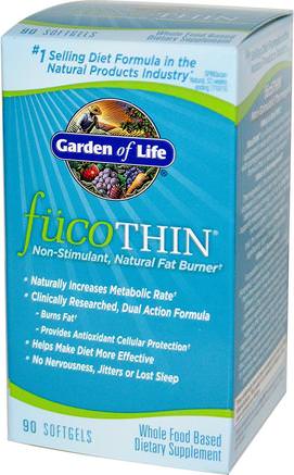 FucoThin, Non-Stimulant, Natural Fat Burner, 90 Softgels by Garden of Life-Hälsa, Viktminskning, Kost, Fettbrännare