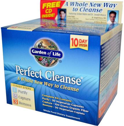Perfect Cleanse, 3 Easy Steps Kit by Garden of Life-Hälsa, Detox, Kolon Hälsa