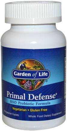 Primal Defense, HSO Probiotic Formula, 90 Vegetarian Caplets by Garden of Life-Kosttillskott, Probiotika, Stabiliserade Probiotika