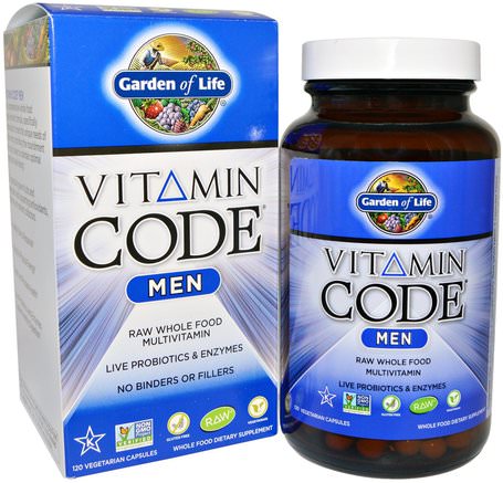 Vitamin Code, Men, 120 Vegetarian Capsules by Garden of Life-Vitaminer, Män Multivitaminer