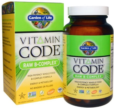 Vitamin Code, Raw B-Complex, 120 Vegan Caps by Garden of Life-Vitaminer, Vitamin B-Komplex