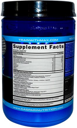 SuperPump Max, Blue Raspberry Ice, 1.41 lbs (640 g) by Gaspari Nutrition-Sport, Muskel