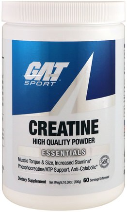 Creatine, Unflavored, 10.58 oz (300 g) by GAT-Sport, Kreatin