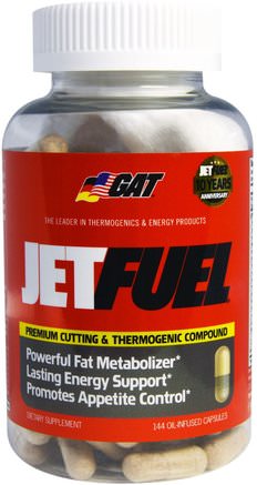 Jet Fuel, 144 Oil Infused Capsules by GAT-Hälsa, Energi, Viktminskning, Kost