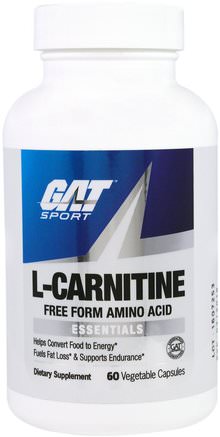 L-Carnitine, 60 Veggie Caps by GAT-Kosttillskott, Aminosyror, L Karnitin