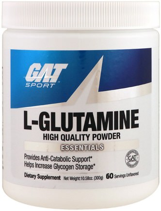 L-Glutamine, Unflavored, 10.58 oz (300 g) by GAT-Kosttillskott, Aminosyror, L Glutamin, L Glutaminpulver