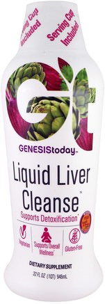 Liquid Liver Cleanse, 32 fl oz (946 ml) by Genesis Today-Hälsa, Avgiftning, Avgiftning