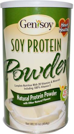 Soy Protein Shake Powder, Original Flavor, 16 oz (454 g) by GeniSoy Products-Kosttillskott, Sojaprodukter, Sojaprotein