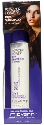 Eco Chic Hair Care, Powder Power Dry Shampoo, 1.7 oz (50 g) by Giovanni-Bad, Skönhet, Schampo, Torr Schampo