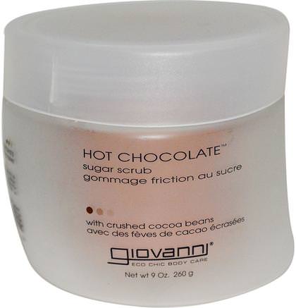 Hot Chocolate, Sugar Scrub, 9 oz (260 g) by Giovanni-Bad, Skönhet, Kroppscrubs