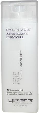 Smooth As Silk, Deeper Moisture Conditioner, 8.5 fl oz (250 ml) by Giovanni-Bad, Skönhet, Balsam, Hår, Hårbotten, Schampo, Balsam
