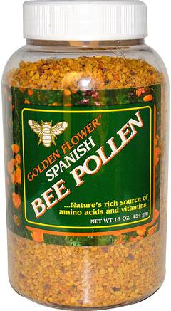 Spanish Bee Pollen, 16 oz (454 g) by Golden Flower-Kosttillskott, Biprodukter, Bipollen