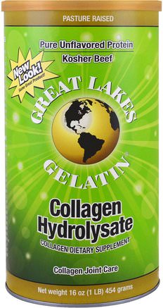 Collagen Hydrolysate, Collagen Joint Care, Beef, 16 oz (454 g) by Great Lakes Gelatin Co.-Mat, Keto Vänlig, Ben, Osteoporos, Kollagen