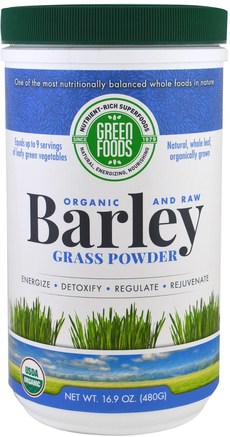 Organic And Raw Grass Powder, 16.9 oz (480 g) by Green Foods Corporation-Kosttillskott, Superfoods