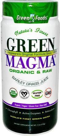 Green Magma, Barley Grass Juice, 5.3 oz (150 g) by Green Foods Corporation-Kosttillskott, Superfoods, Korngräs