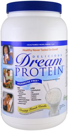 Dream Protein Shake, Creamy French Vanilla, 25 oz (720 g) by Greens First-Sport, Kosttillskott, Vassleprotein