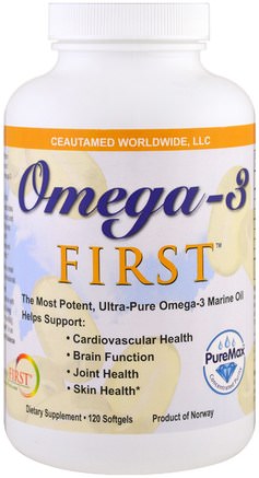 Omega-3 First, 120 Softgels by Greens First-Kosttillskott, Efa Omega 3 6 9 (Epa Dha), Fiskolja