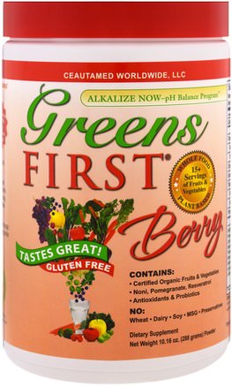 Superfood Antioxidant Shake, Berry, 10.16 oz (288 g) by Greens First-Kosttillskott, Superfoods, Greener