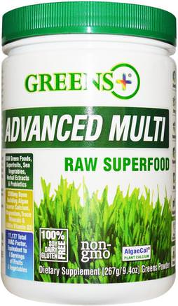 Advanced Multi Raw Superfood, 9.4 oz (276 g) Greens Powder by Greens Plus-Kosttillskott, Superfoods