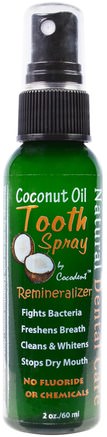 Coconut Oil Tooth Spray, 2 oz (60 ml) by Greensations-Hälsa, Torr Mun