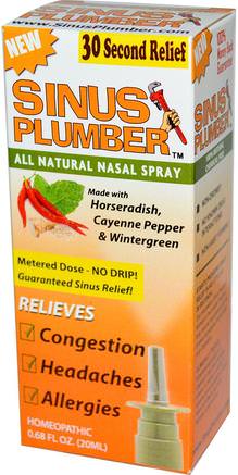 Sinus Plumber, All Natural Nasal Spray, 0.68 fl oz (20 ml) by Greensations-Hälsa, Nasal Hälsa, Nässprayer