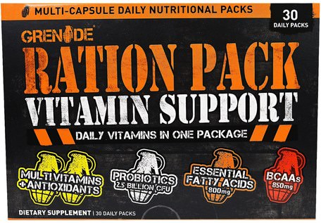 Ration Pack Vitamin Support, 30 Daily Packs by Grenade-Kosttillskott, Antioxidanter, Multivitaminer
