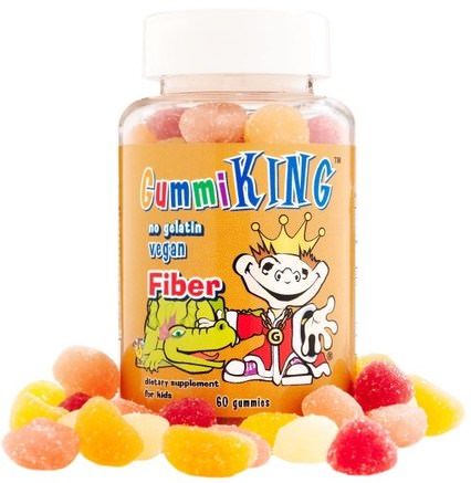Fiber, 60 Gummies by Gummi King-Kosttillskott, Gummies, Barngummier