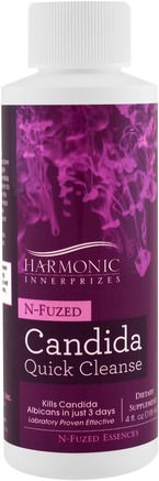 N-Fuzed Candida Quick Cleanse, 4 fl oz (118 ml) by Harmonic Innerprizes-Hälsa, Candida