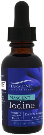 Nascent Iodine, 1 fl oz (30 ml) by Harmonic Innerprizes-Kosttillskott, Mineraler, Hälsa, Sköldkörtel