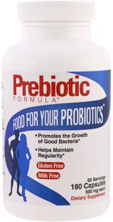 500 mg, 180 Capsules by Health Plus Prebiotic Formula-Kosttillskott, Probiotika